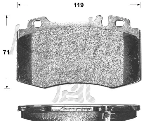 Kit de plaquettes de frein, frein à disque KAISHIN FK10079