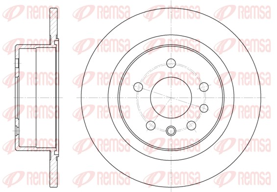 Disque de frein REMSA 6488.00