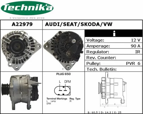Alternateur Technika A22979