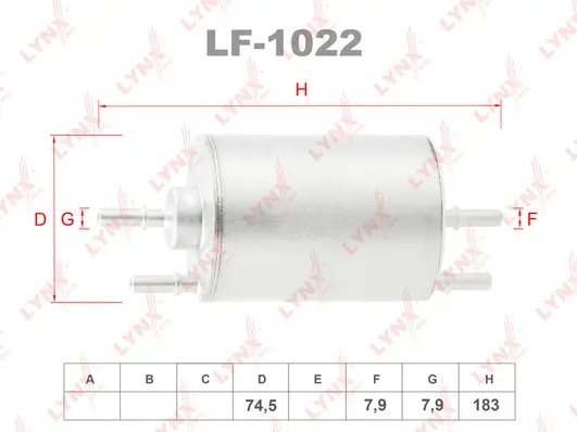 Filtre à carburant LYNXAUTO LF-1022