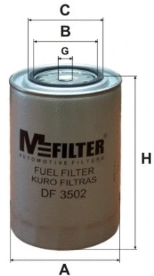 Filtre à carburant MFILTER DF 3502