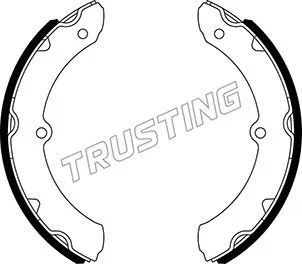 Jeu de mâchoires de frein TRUSTING 115.333