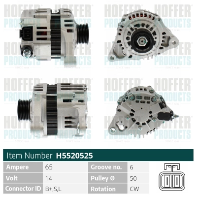 Alternateur HOFFER H5520525