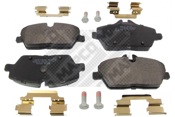 Kit de plaquettes de frein, frein à disque MAPCO 6639