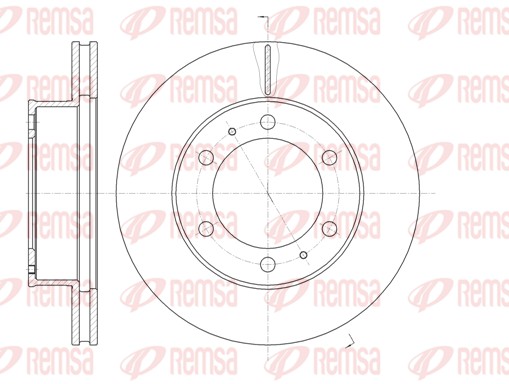 Disque de frein REMSA 61205.10