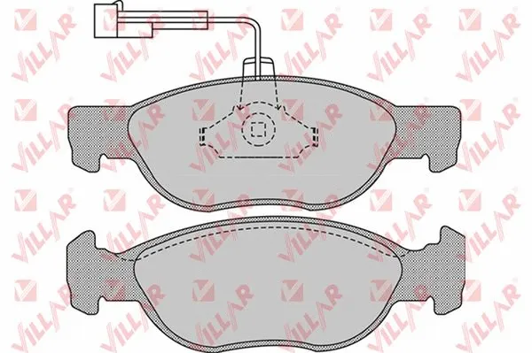 Kit de plaquettes de frein, frein à disque VILLAR 626.1076