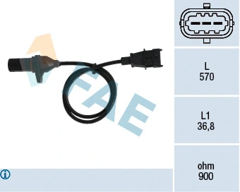 Capteur d'angle, vilebrequin FAE 79332