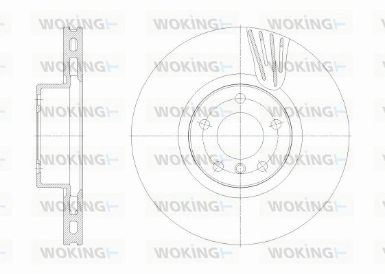 Disque de frein WOKING D62529.11