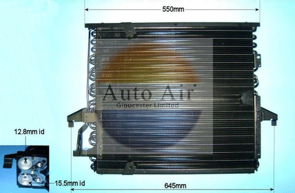 Condenseur, climatisation AUTO AIR GLOUCESTER 16-6596