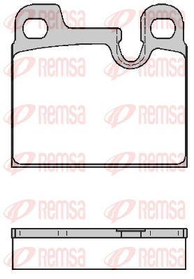 Kit de plaquettes de frein, frein à disque REMSA 0015.00