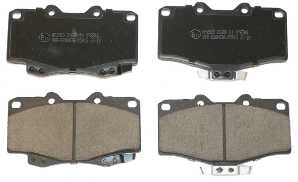 Kit de plaquettes de frein, frein à disque National NP2909