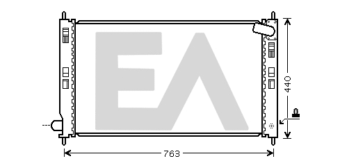 Radiateur, refroidissement du moteur EACLIMA 31R51104