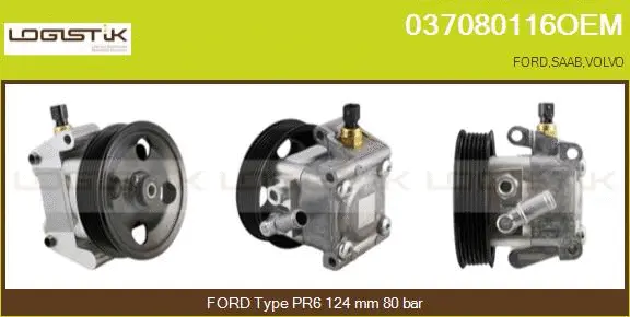 Pompe hydraulique, direction LGK 037080116OEM