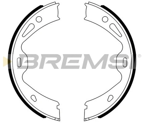 Jeu de mâchoires de frein, frein de stationnement BREMSI GF0331