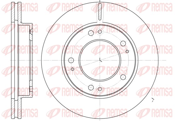Disque de frein REMSA 6893.10