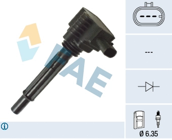 Bobine d'allumage FAE 80390