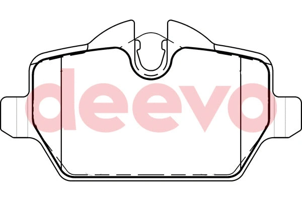 Kit de plaquettes de frein, frein à disque DEEVO BP53080