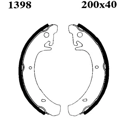Jeu de mâchoires de frein BSF 01398