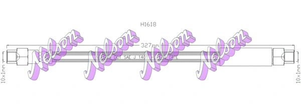 Flexible de frein KAWE H1618