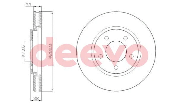Disque de frein DEEVO BD13880