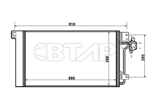 Condenseur, climatisation BTAP BVC819-015