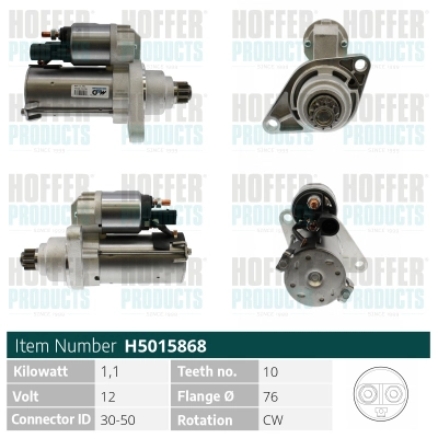 Démarreur HOFFER H5015868