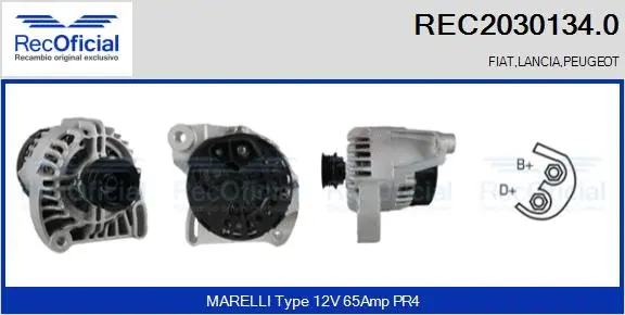 Alternateur RECOFICIAL REC2030134.0