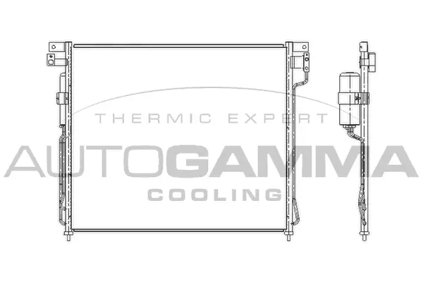Condenseur, climatisation AUTOGAMMA 104914