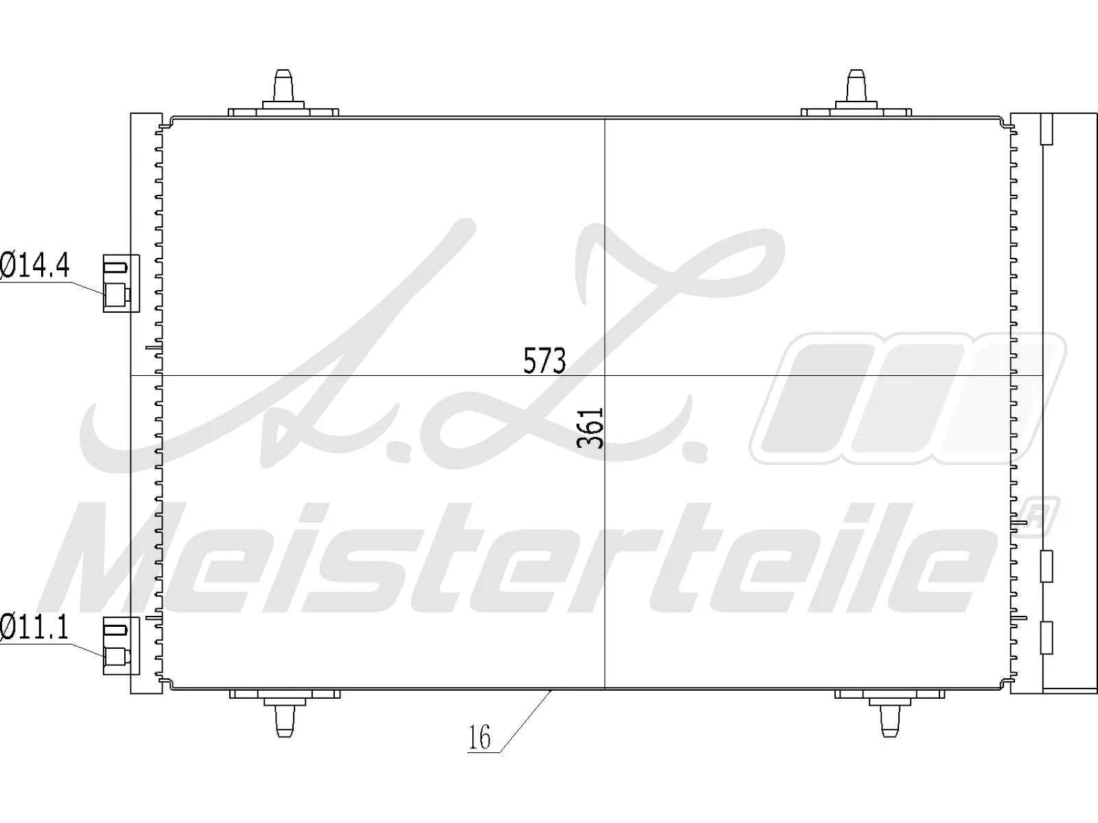 Condenseur, climatisation A.Z. Meisterteile AZMT-45-030-1437