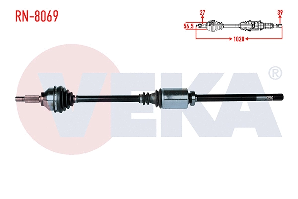 Arbre de transmission VEKA RN-8069