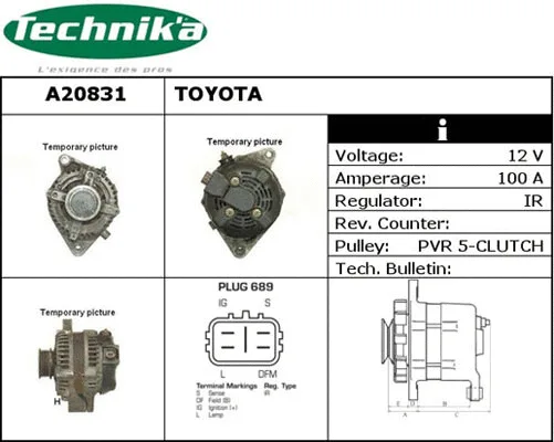 Alternateur Technika A20831
