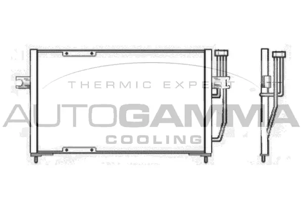 Condenseur, climatisation AUTOGAMMA 102710