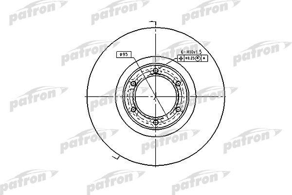 Disque de frein PATRON PBD1002