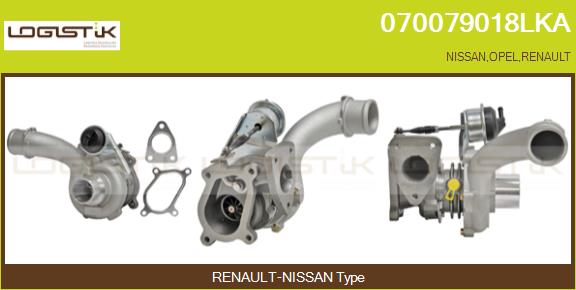 Turbocompresseur, suralimentation LGK 070079018LKA