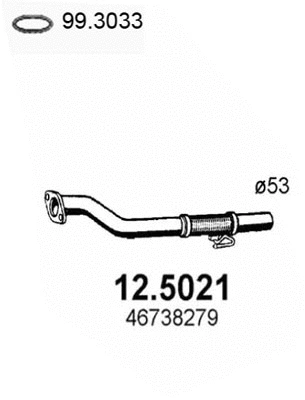 Tuyau d'échappement ASSO 12.5021