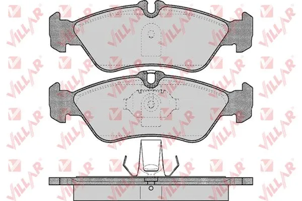 Kit de plaquettes de frein, frein à disque VILLAR 626.0610