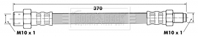 Flexible de frein BORG & BECK BBH6378
