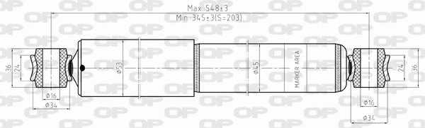 Amortisseur OPEN PARTS SAB8428.32