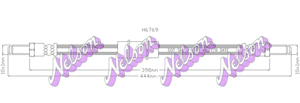 Flexible de frein KAWE H6769