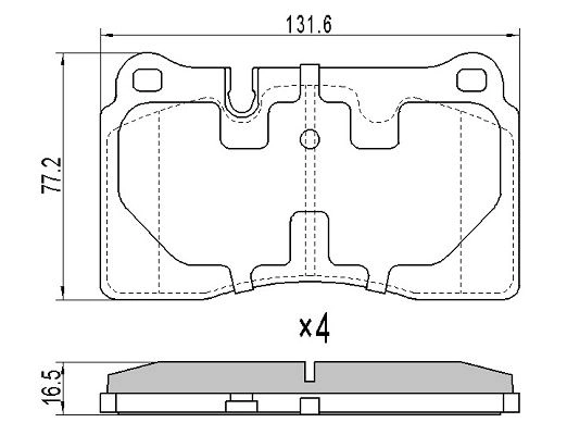 Kit de plaquettes de frein, frein à disque FREMAX FBP-1810