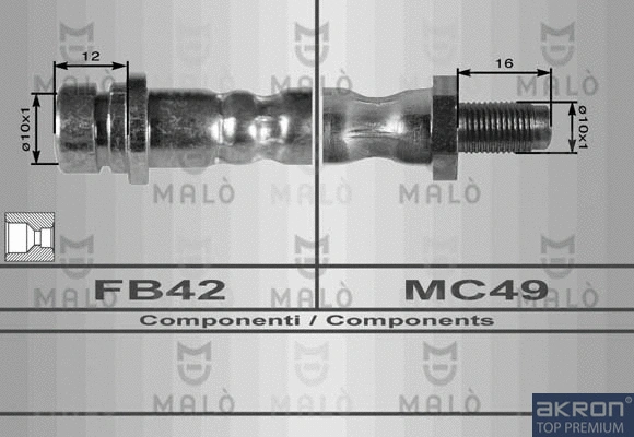 Flexible de frein AKRON-MALÒ 8923