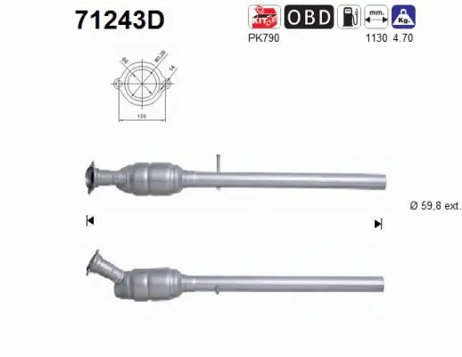 Catalyseur AS 71243D
