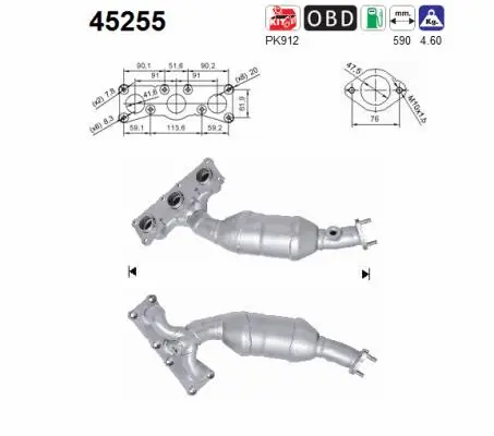 Catalyseur AS 45255