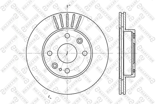 Disque de frein STELLOX 6020-3223V-SX