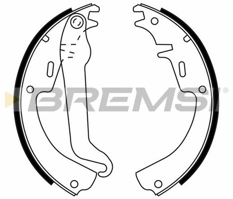 Jeu de mâchoires de frein BREMSI GF0345