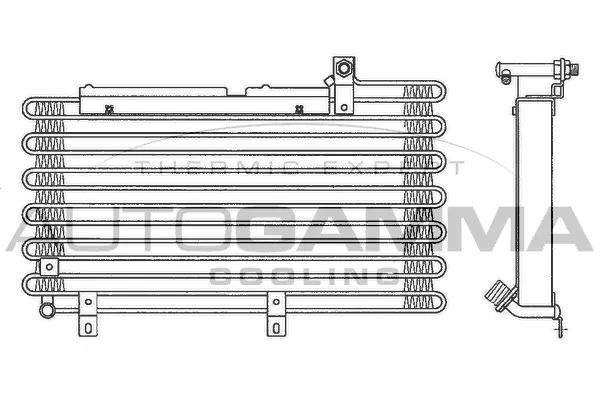 Condenseur, climatisation AUTOGAMMA 102598