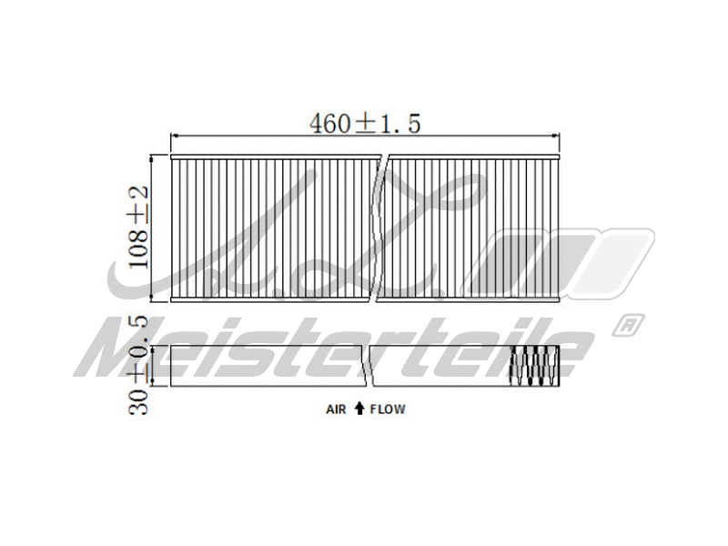 Filtre, air de l'habitacle A.Z. Meisterteile AZMT-41-010-1724