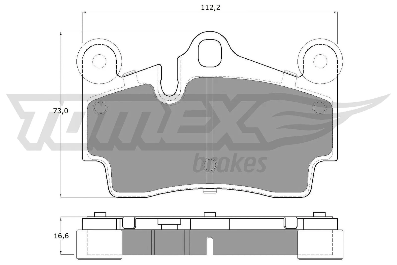 Kit de plaquettes de frein, frein à disque TOMEX Brakes TX 14-76