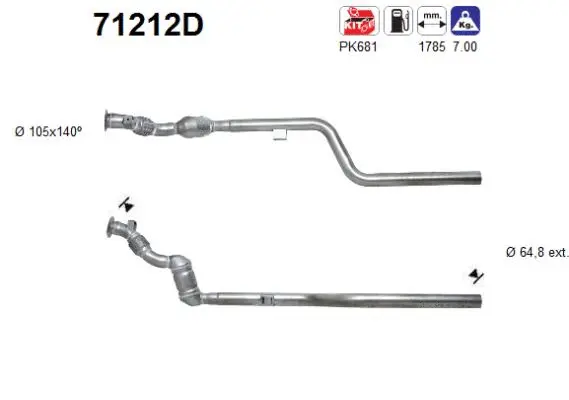 Catalyseur AS 71212D
