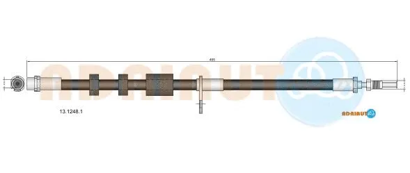 Flexible de frein ADRIAUTO 13.1248.1
